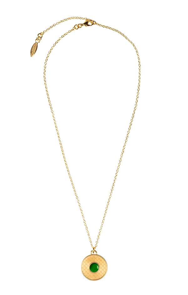 Ladies Halcyon Days Salamander Cabochon Necklace