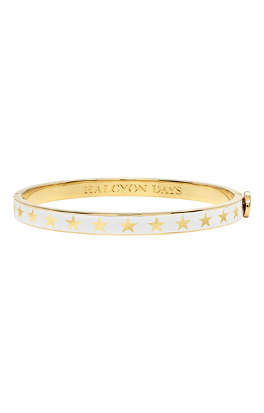 Ladies Halcyon Days Skinny Star Bangle