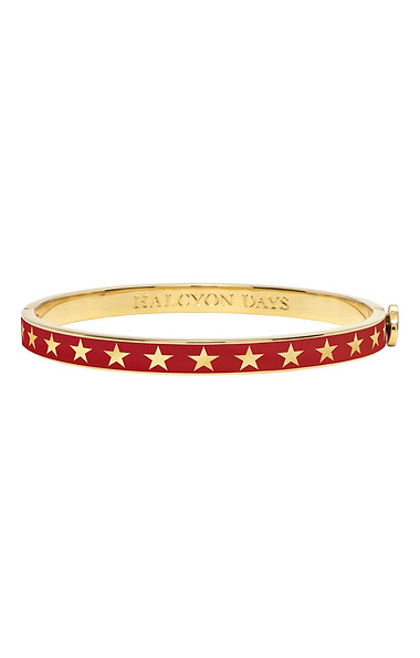 Ladies Halcyon Days Skinny Star Bangle