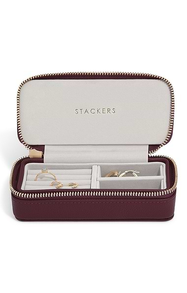 Stackers Medium Zip Round Jewellery Box