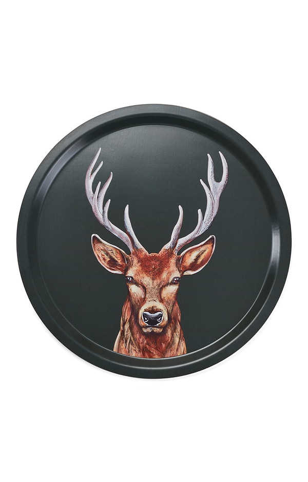 Ladies Halcyon Days Woodland Round Tray