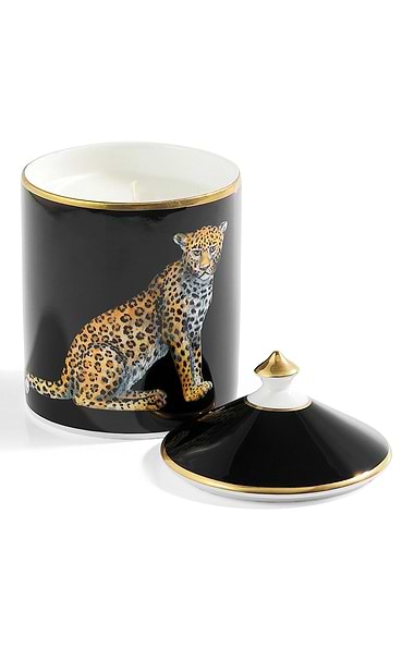Halcyon Days Leopard Themed Candle