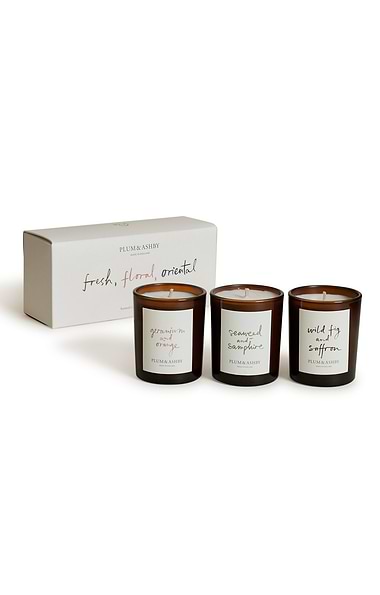 Plum & Ashby Set of Three 75g Scented Votives