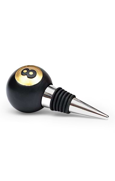 Drink Break Eight Ball Bottle Stopper