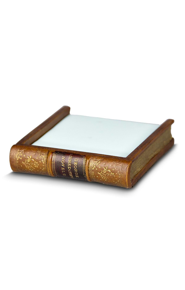 Leather Book-Style Sticky Note Holder
