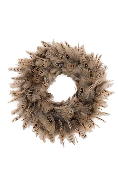 35cm Feather Wreath