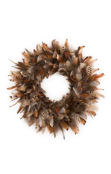 35cm Feather Wreath