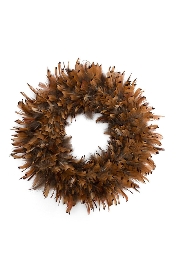 45cm Feather Wreath