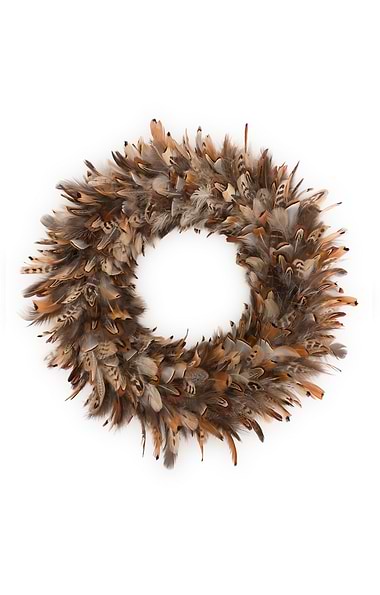 45cm Feather Wreath