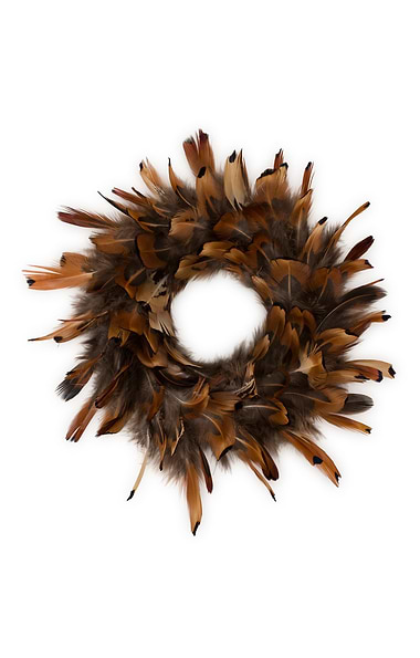 Feather Candle Wreath