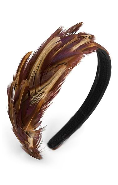 Ladies Feathered Fasciband