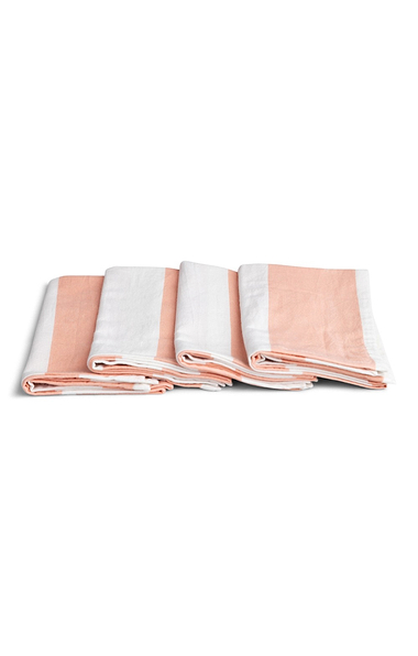 Set of Four Striped Napkins