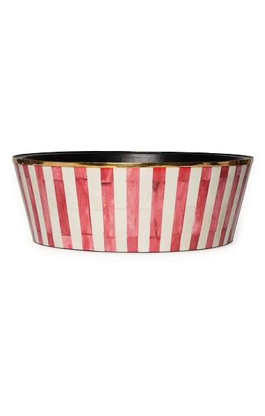 Tooka Bone Inlay Large Round Planter