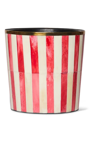 Tooka Bone Inlay Medium Round Planter