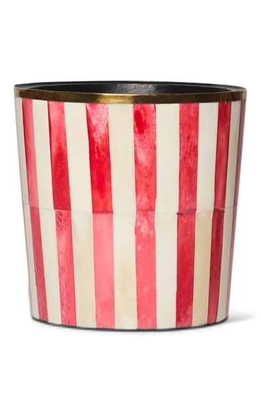 Tooka Bone Inlay Medium Round Planter