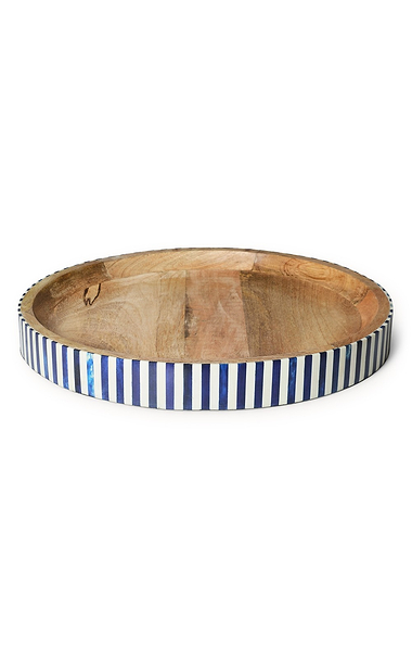 Tooka Bone Inlay Round Tray