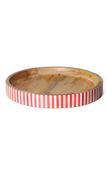 Tooka Bone Inlay Round Tray