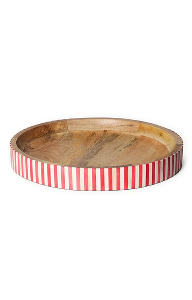 Tooka Bone Inlay Round Tray