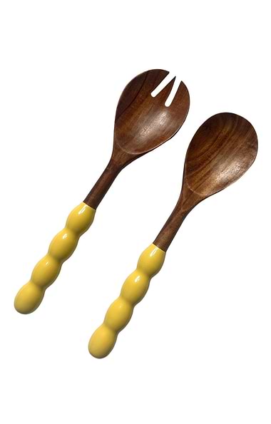 Tooka Bobbin Handle Salad Servers