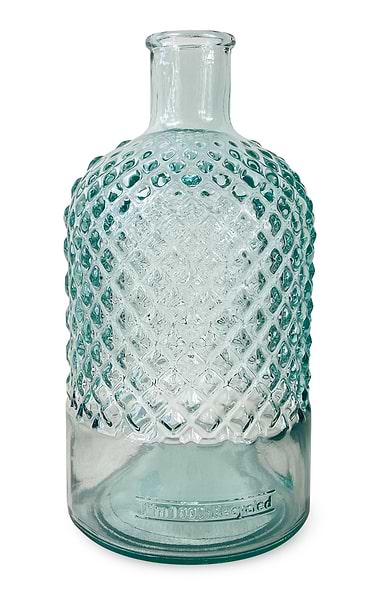 22cm Recycled Diamond Patterned Bottle