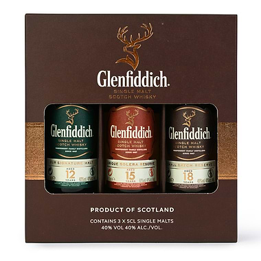 Glenfiddich Gift Pack  3x5cl