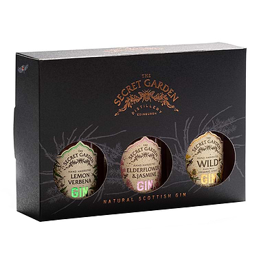 The Secret Garden Distillery Trio of Miniatures 3 x 5cl