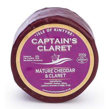 Isle of Kintyre Captain's Claret Mature Cheddar 200g