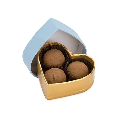 Charbonnel Et Walker Sea Salt & Caramel Dark Marc De Champagne Truffles Heart