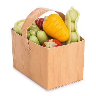 Small Marzipan Vegetable Punnet
