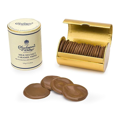 Charbonnel Et Walker Fine Milk Sea Salt Caramel Chocolate Thins 200g