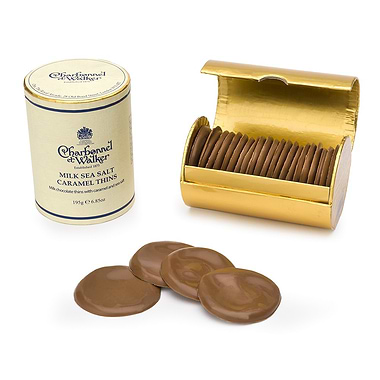 Charbonnel Et Walker Fine Milk Sea Salt Caramel Chocolate Thins 200g