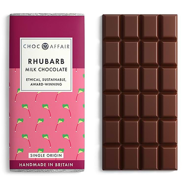 Choc Affair Rhubarb Milk Chocolate 90g