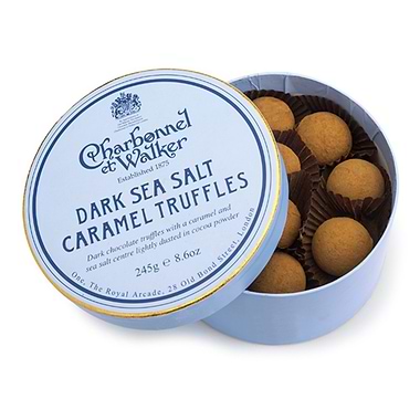 Charbonnel Et Walker Dark Sea Salt Caramel Chocolate Truffles 240g