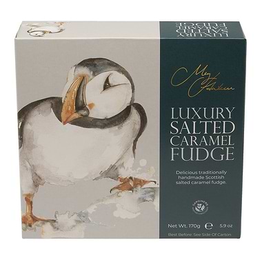 Meg Hawkins Puffin Salted Caramel Fudge Carton 170g