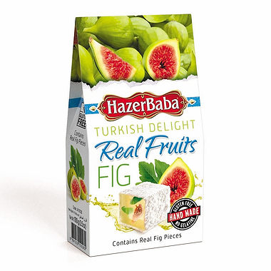 Hazer Baba Real Fruits Fig Turkish Delight Carton 100g