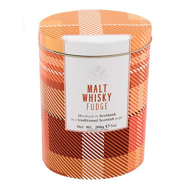 Gardiners Malt Whisky Fudge Tartan Tin 200g