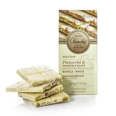 Venchi's Salted Pistachio White Chocolate Bar