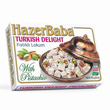 Hazer Baba Pistachio Turkish Delight Carton 250g