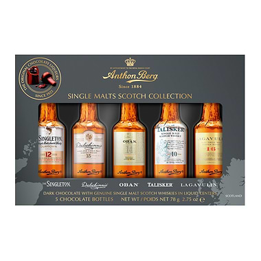 Anthon Berg 5 Chocolate Whisky Liqueurs 78g
