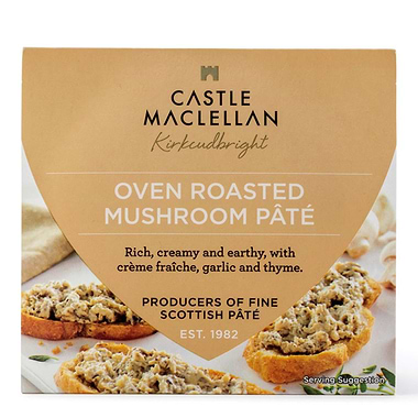 Castle MacLellan Oven Roasted Mushroom Pâté With Garlic & Thyme 100g