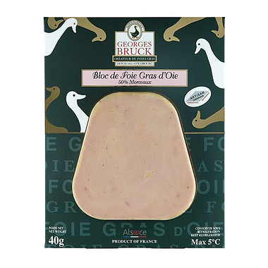 Bloc Goose Foie Gras Individual Slice 40g