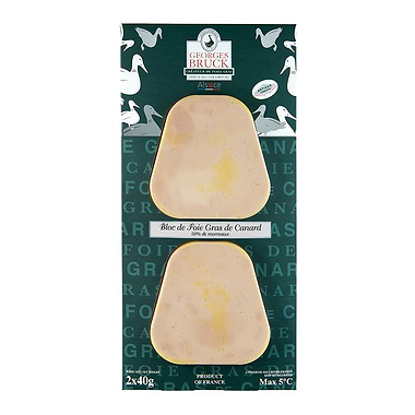Bloc Duck Foie Gras Two Slices 2x40g