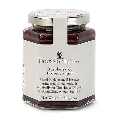 The House of Bruar Raspberry & Prosecco Jam 340g