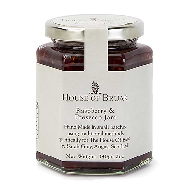 The House of Bruar Raspberry & Prosecco Jam 340g