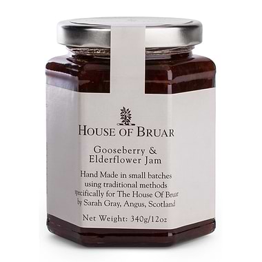 The House of Bruar Gooseberry & Elderflower Jam 340g