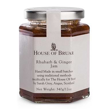 The House of Bruar Rhubarb & Ginger Jam 340g