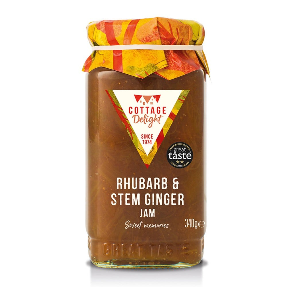 Rhubarb & Stem Ginger Jam 340g