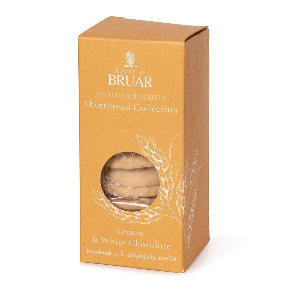 House of Bruar Lemon & White Chocolate All Butter Shortbread 150g