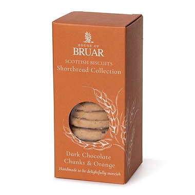House of Bruar Dark Chocolate Chunks & Orange All Butter Shortbread 150g