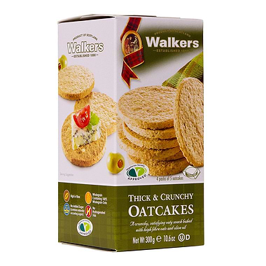 Walkers Shortbread Thick and Crunchy Oatcakes 300g